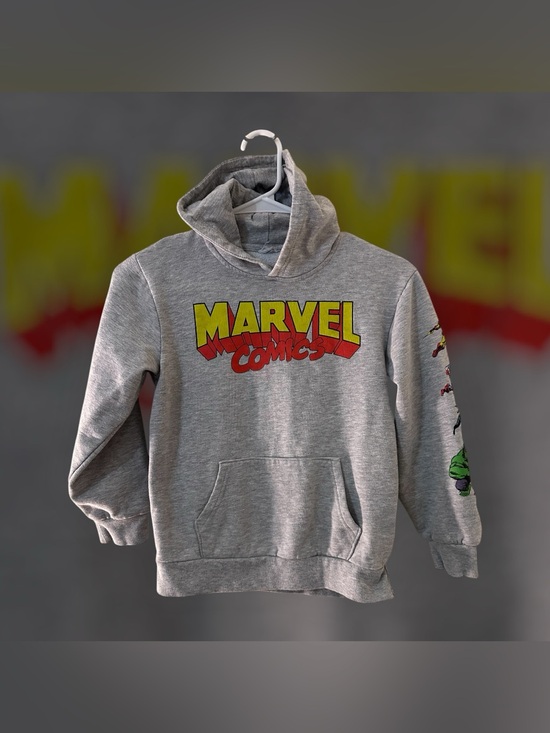 Other - Marvel Comics Avengers Superhero Gray Hoodie. Size Youth Small